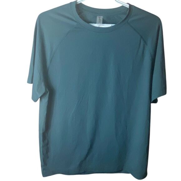 Outdoor Voices Mens Teal Short Sleeve Crewneck T-Shirt Large - Picture 1 of 4